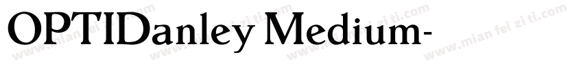 OPTIDanley Medium字体转换
